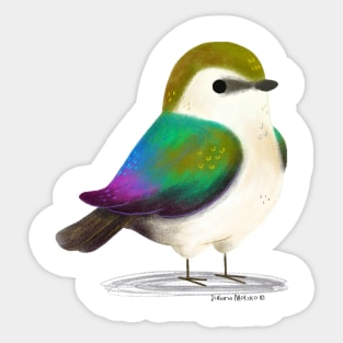 Violet Green Swallow Sticker